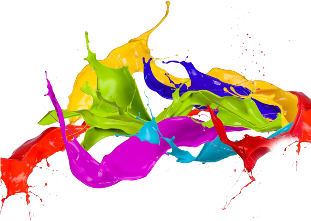 Splatter Clipart Color Splash - Color Ink Splash Png (640x480), Png Download