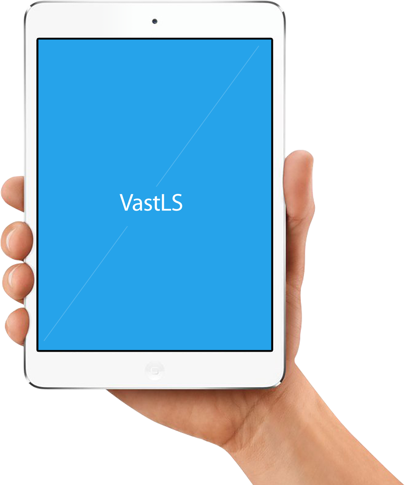 Ipad Mini In Hand - Lg Ipad (1322x1586), Png Download