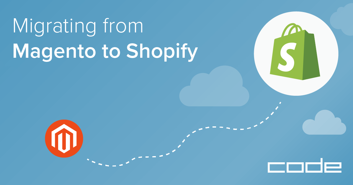 Migrate From Magento To Shopify Code Is Here To Help - Graphic Design (1196x628), Png Download
