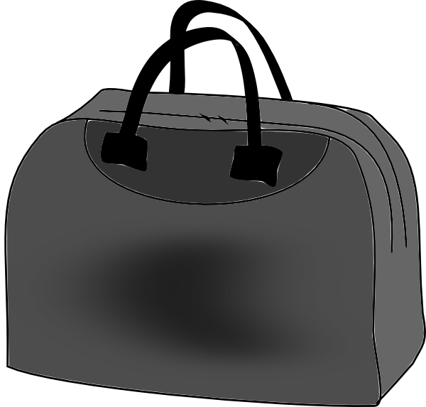 Leather Bag Illustrations And Clipart - Baggage (600x573), Png Download