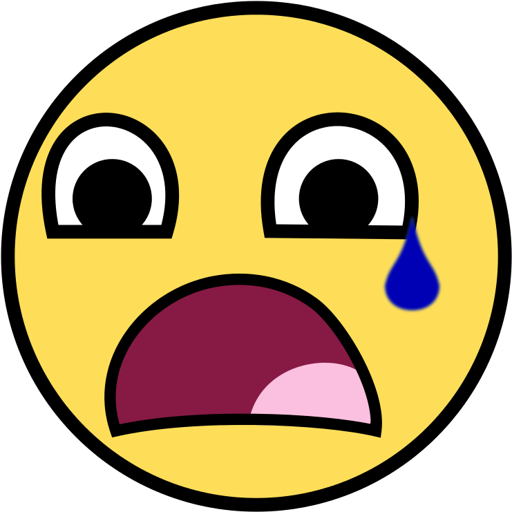 File - Sadsmiley - Svg - Surprised Smiley Png (768x768), Png Download