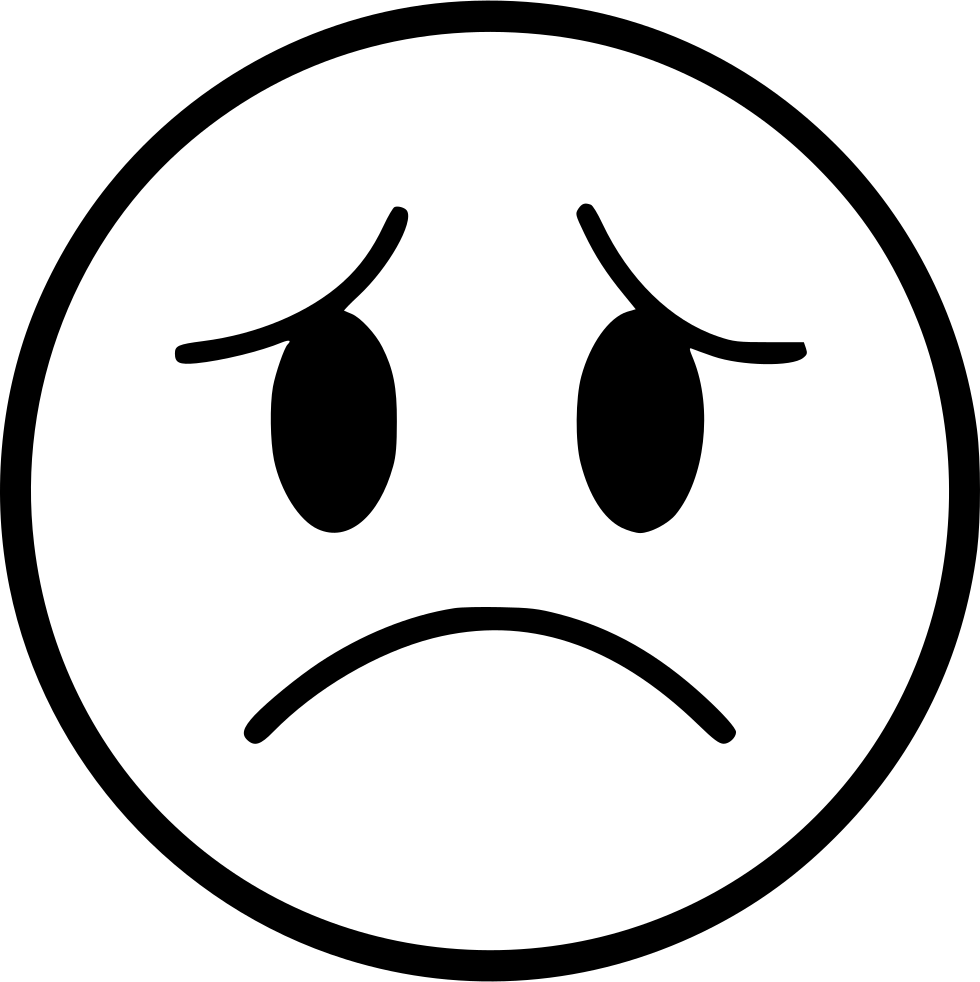 Png File - Sad Icon (980x982), Png Download