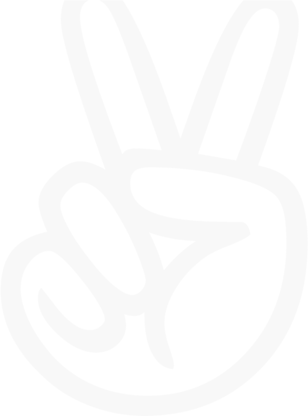Victory Grey - Peace Sign (1118x1464), Png Download