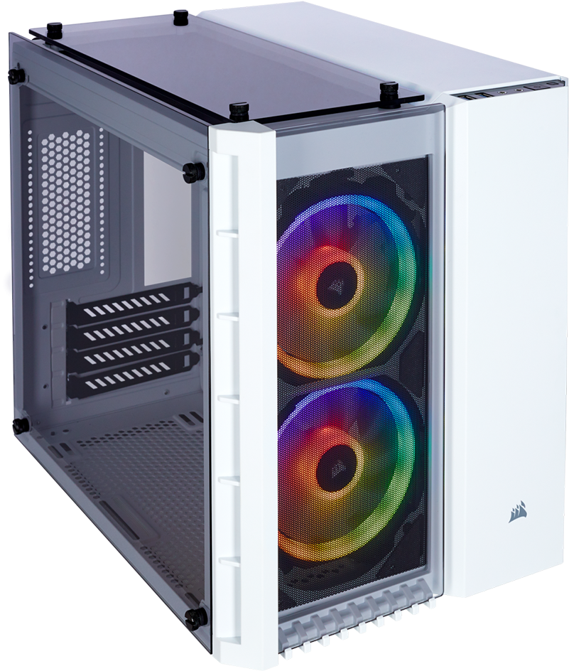 Corsair Crystal Series 280x Rgb Micro Atx Case - Corsair Crystal 280x Rgb Weiß (1024x943), Png Download