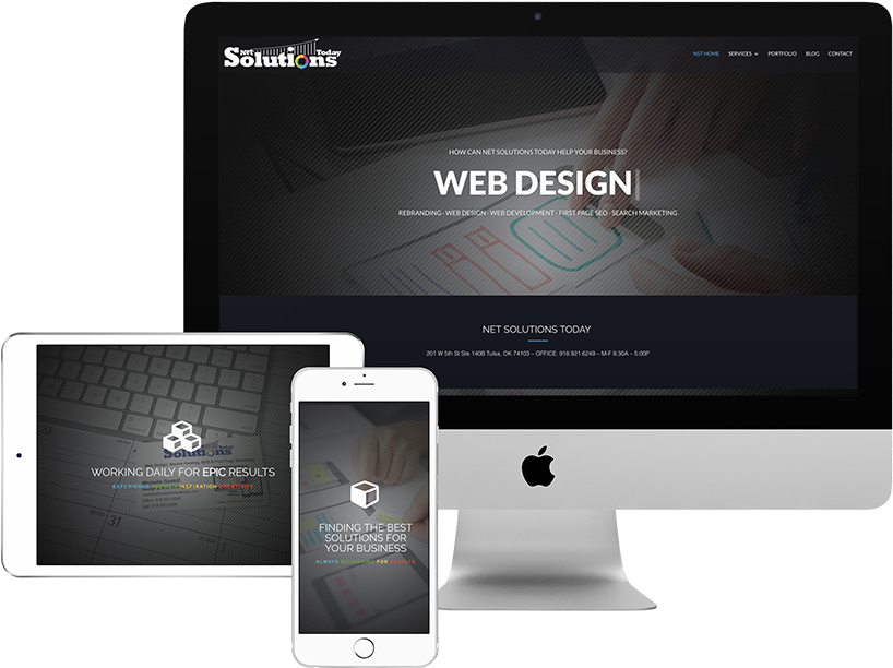 We Can Develop A Custom Wordpress Site From The Ground - Imac Ipad Iphone Mockup (1000x810), Png Download