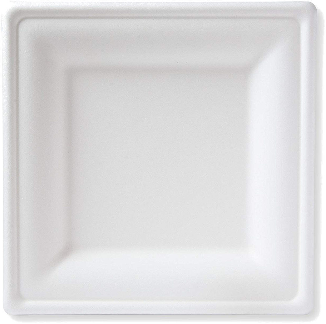 10" Large Square Sugarcane Plates - Serving Tray (1280x1280), Png Download