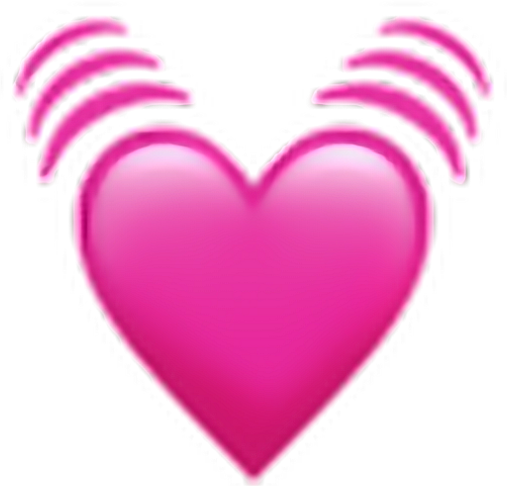 Pink Heart Emoji Png (1024x1024), Png Download