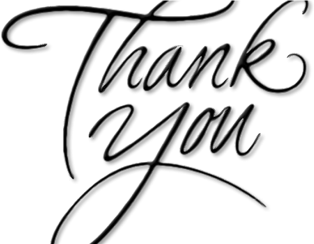 Thank You Png Transparent Images - Calligraphy (640x480), Png Download