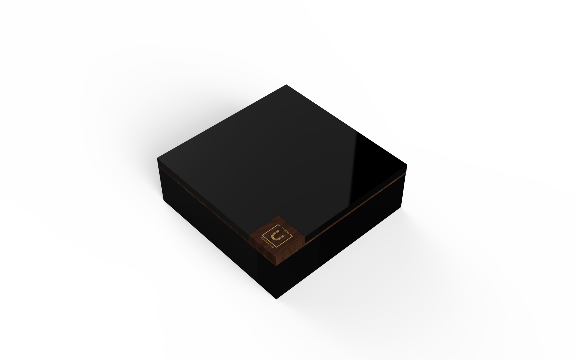 Walnut Trim Lacquered Wood Rakhi Gift Box - Box (1920x1201), Png Download