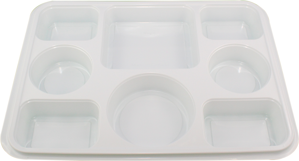 8 Compartment Plastic Dinner Plate (1000x1000), Png Download