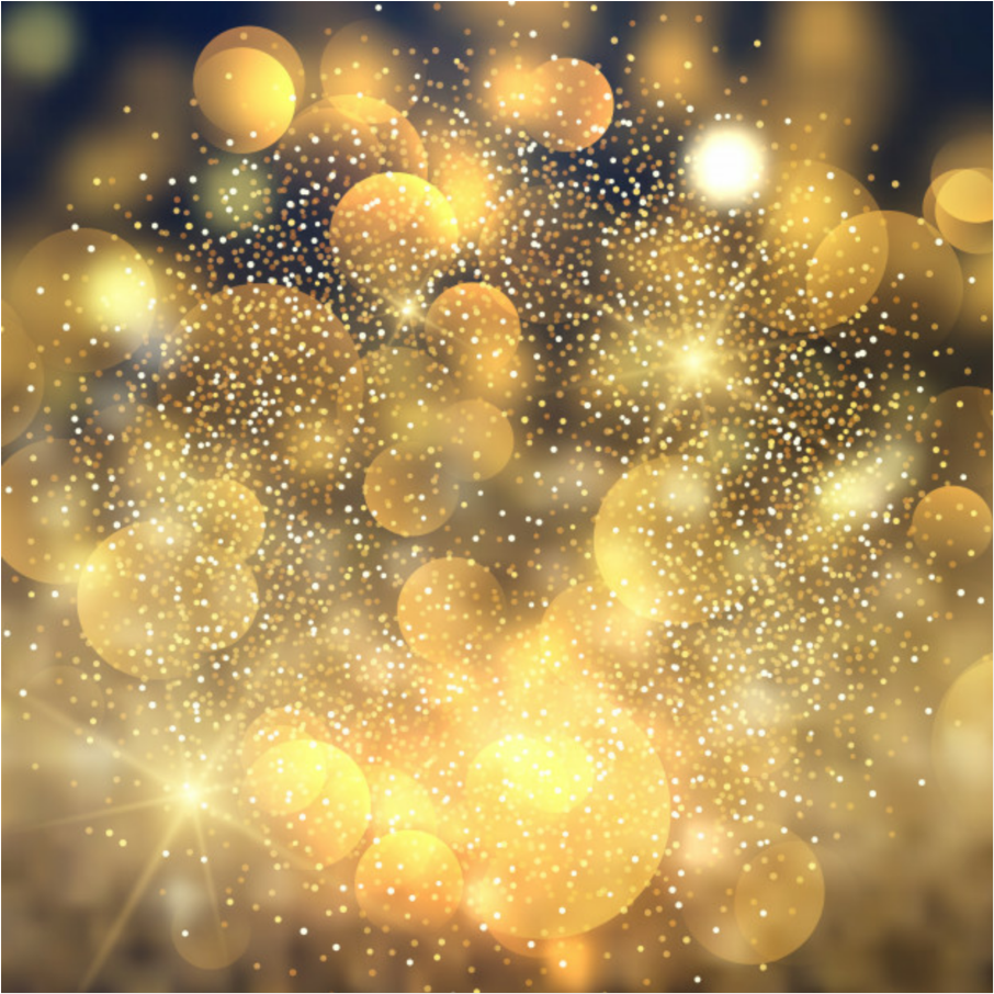 Gold Sparkle Glitter Happynewyear Background - New Year 2019 Images Download (1024x1024), Png Download
