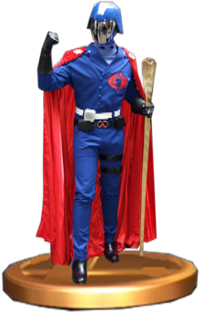 Cobra Commander Trophy - Cobra Commander Costume (655x480), Png Download