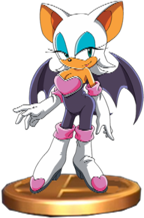 Rouge Trophy - Shadow The Hedgehog And Rouge The Bat (655x480), Png Download