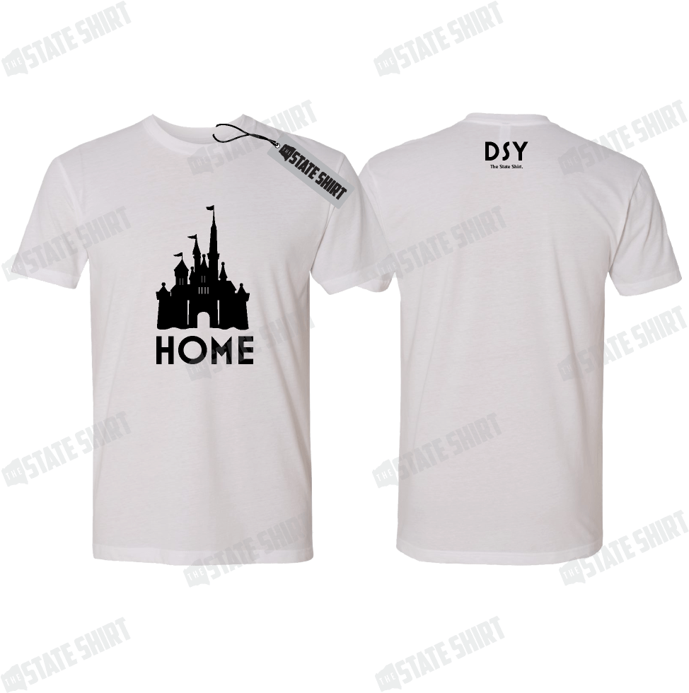 Disney Castle State Home T Shirt Mickey And Minnie - Active Shirt (1003x1003), Png Download