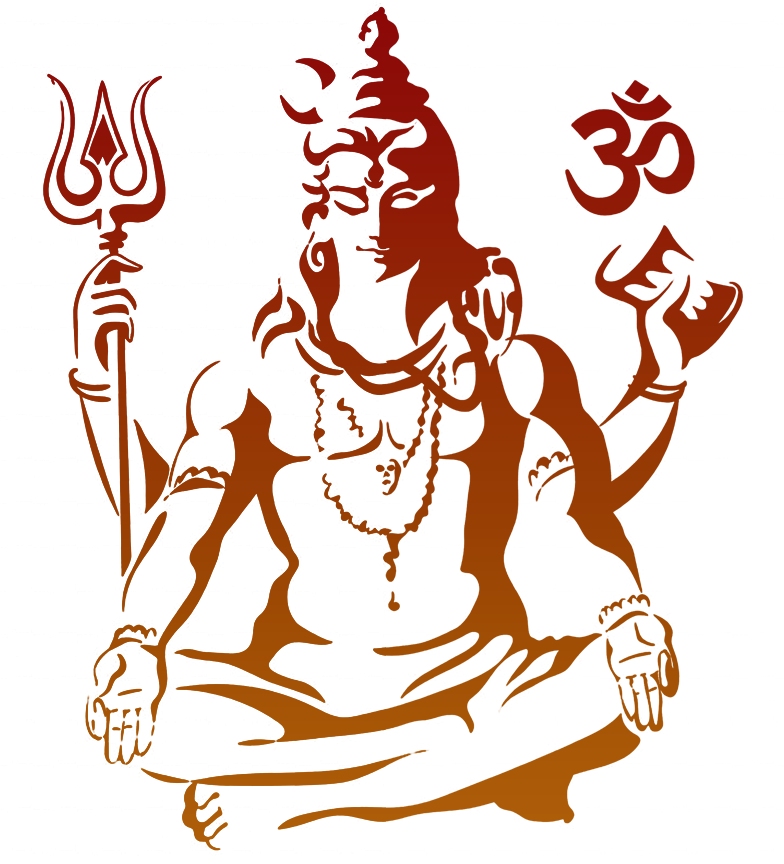 Black And White Shiva Painting (825x871), Png Download
