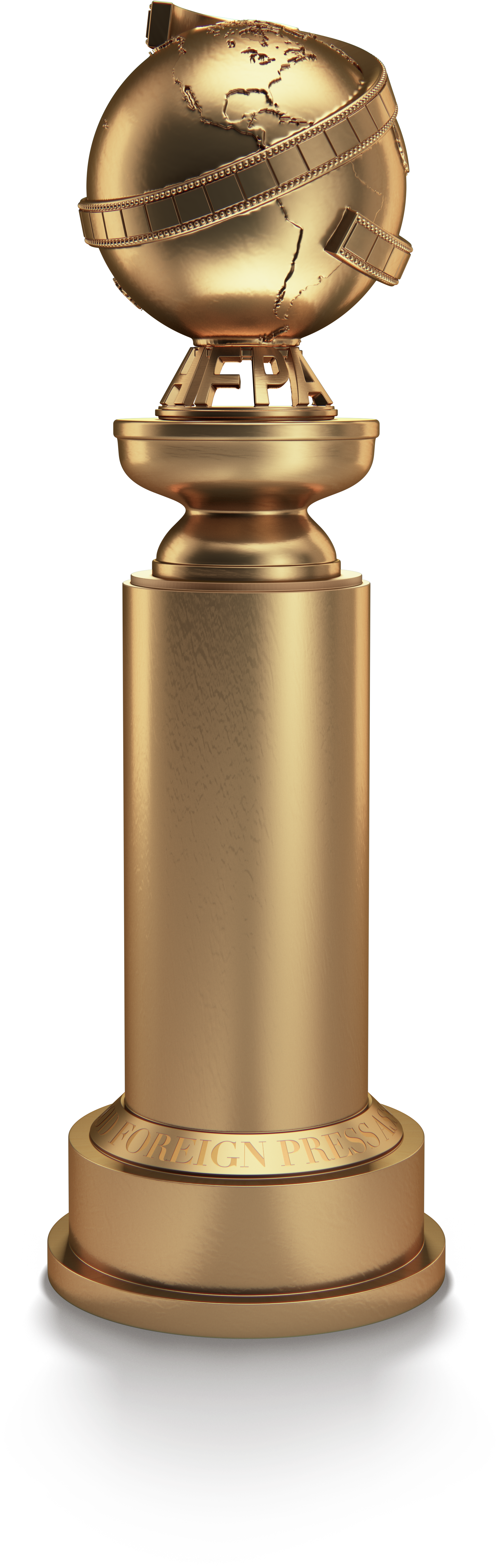 Follow Us - New Golden Globe Statuette (6144x6144), Png Download