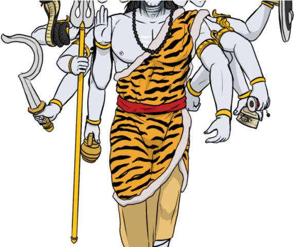 Flute Clipart Krishna God - Shiva (640x480), Png Download