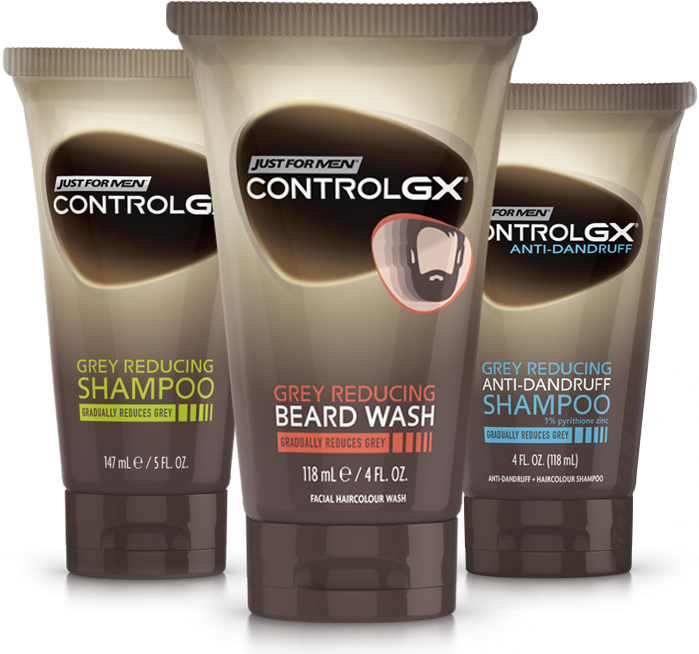 Just For Men Control Gx Grey Reducing Shampoo (700x697), Png Download