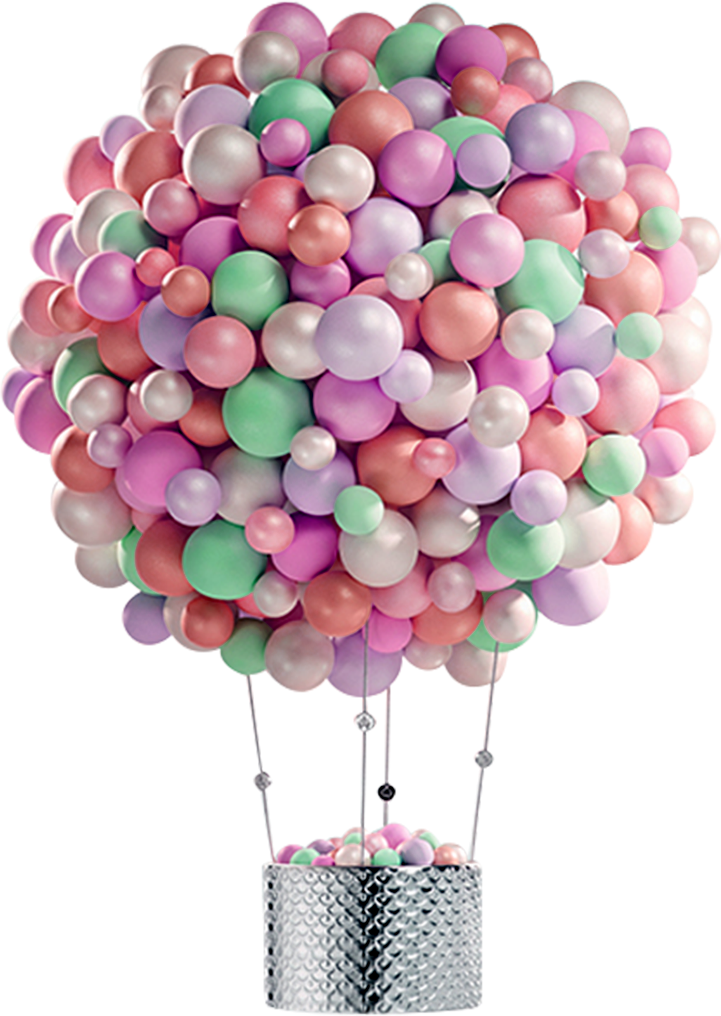 Download - Balloon Background (2048x2048), Png Download
