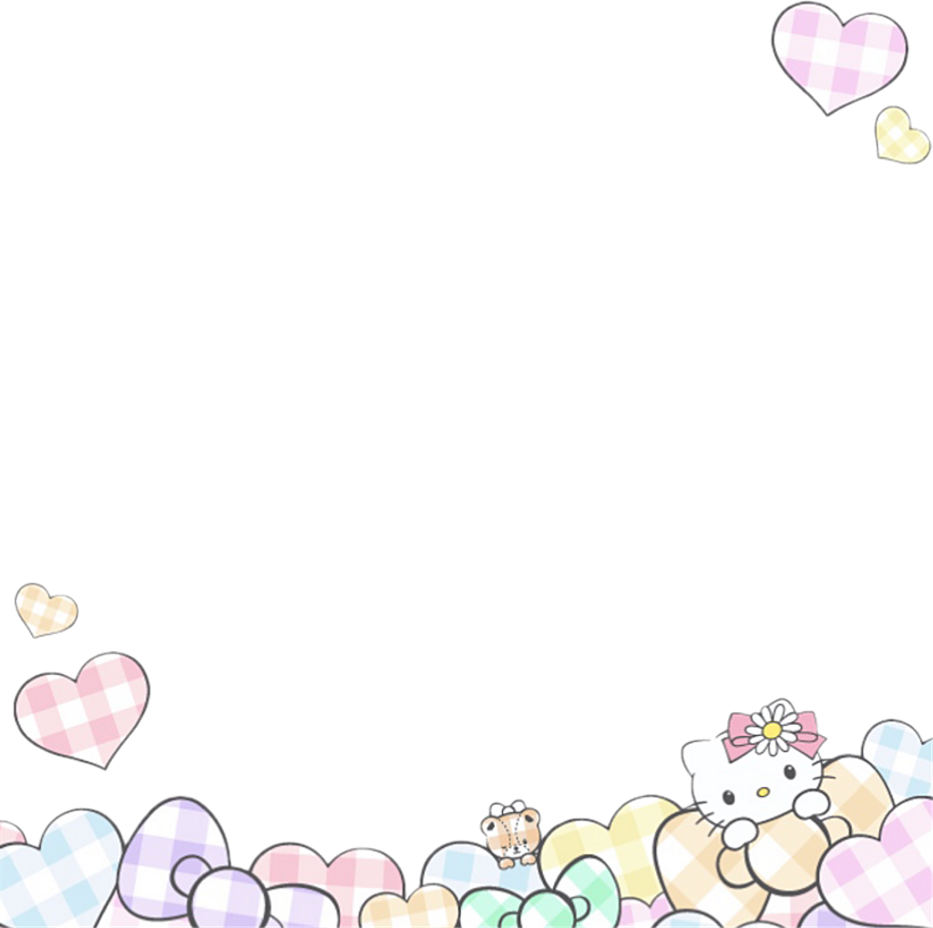 Hellokitty Sticker - Heart (1024x1019), Png Download