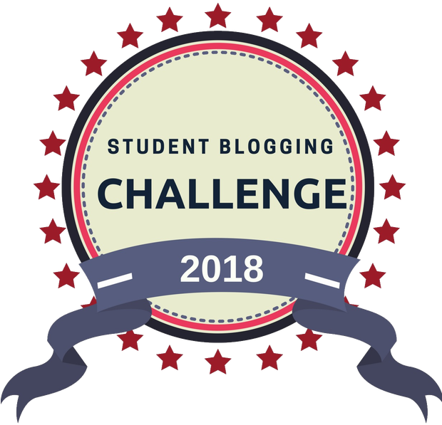 2018 Student Blogging Challenge Badges Are Here - Student Blogging Challenge (619x609), Png Download