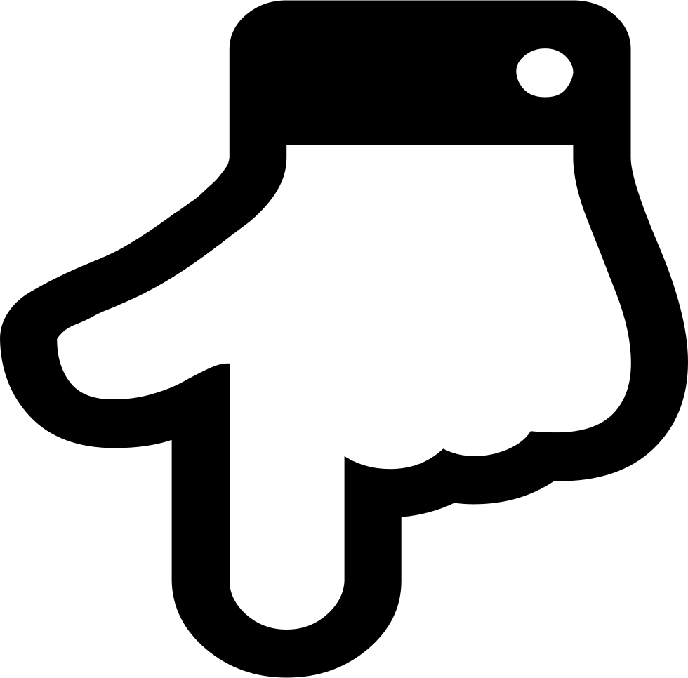 Png File Svg - Finger Pointing Down Png (980x966), Png Download