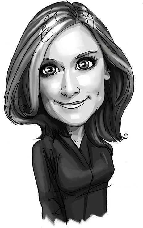 Angela Ahrendts - Illustration (550x771), Png Download