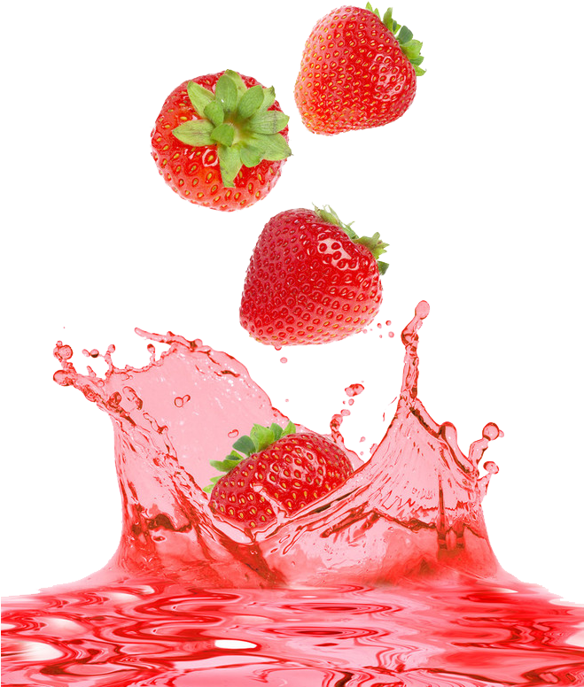 Strawberry Fruit, Strawberry Clipart, Strawberries, - Strawberry Juice Splash Png (658x869), Png Download