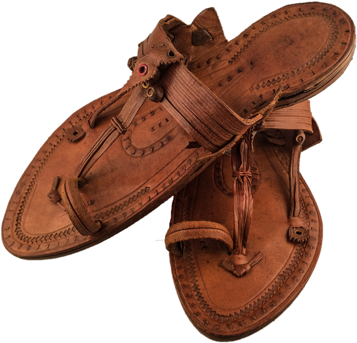 Kolhapuri Leather Chappals - Sandal (800x800), Png Download
