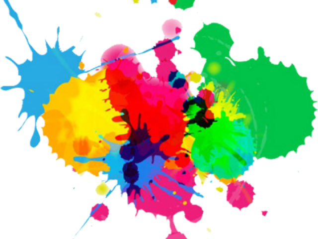 Colouful Clipart Color Splash - Colours On White Background (640x480), Png Download