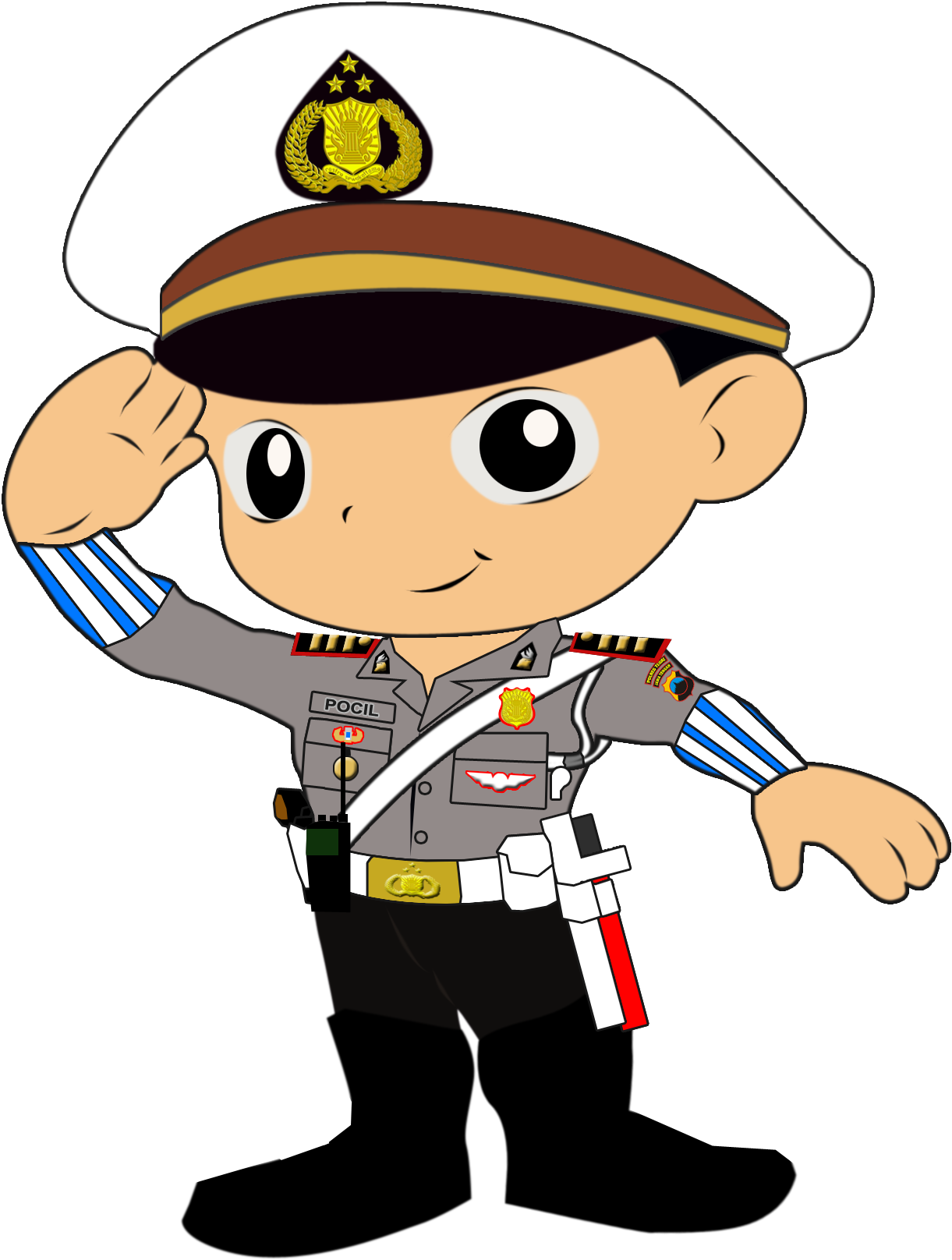 Thumb Image - Polisi Kartun (1347x1800), Png Download
