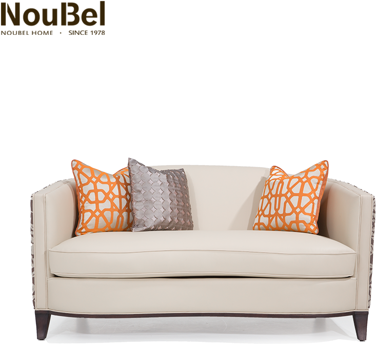 Modern Style With Head Layer Leather Comfortable Soft - Studio Couch (800x800), Png Download