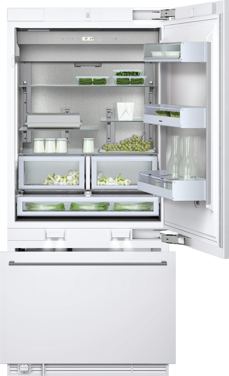 Gaggenau Vario Fridge-freezer Combination 400 Series - Gaggenau Rb 492 301 (768x1261), Png Download