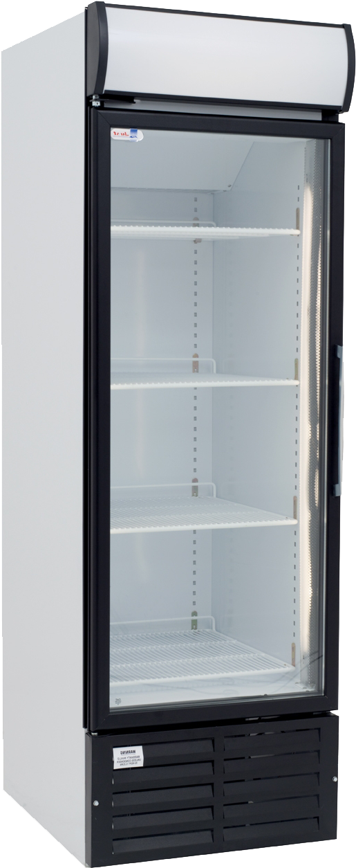 Click To Enlarge Image Big Beverage Cooler Swing Door - Shelving (850x1415), Png Download