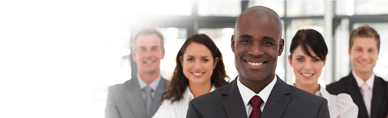 Group Of Business People Together - Businessperson (1287x376), Png Download