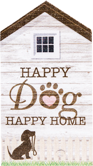Small Rustic House Sign- Happy Dog Happy Home - Love (800x600), Png Download
