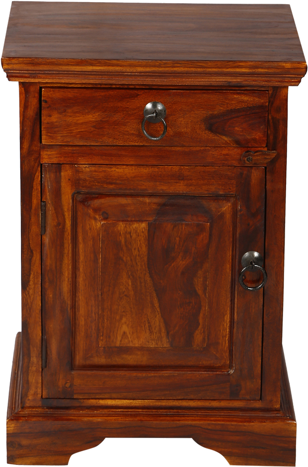 Sheesham Wood Bedside Plane - Nightstand (963x963), Png Download