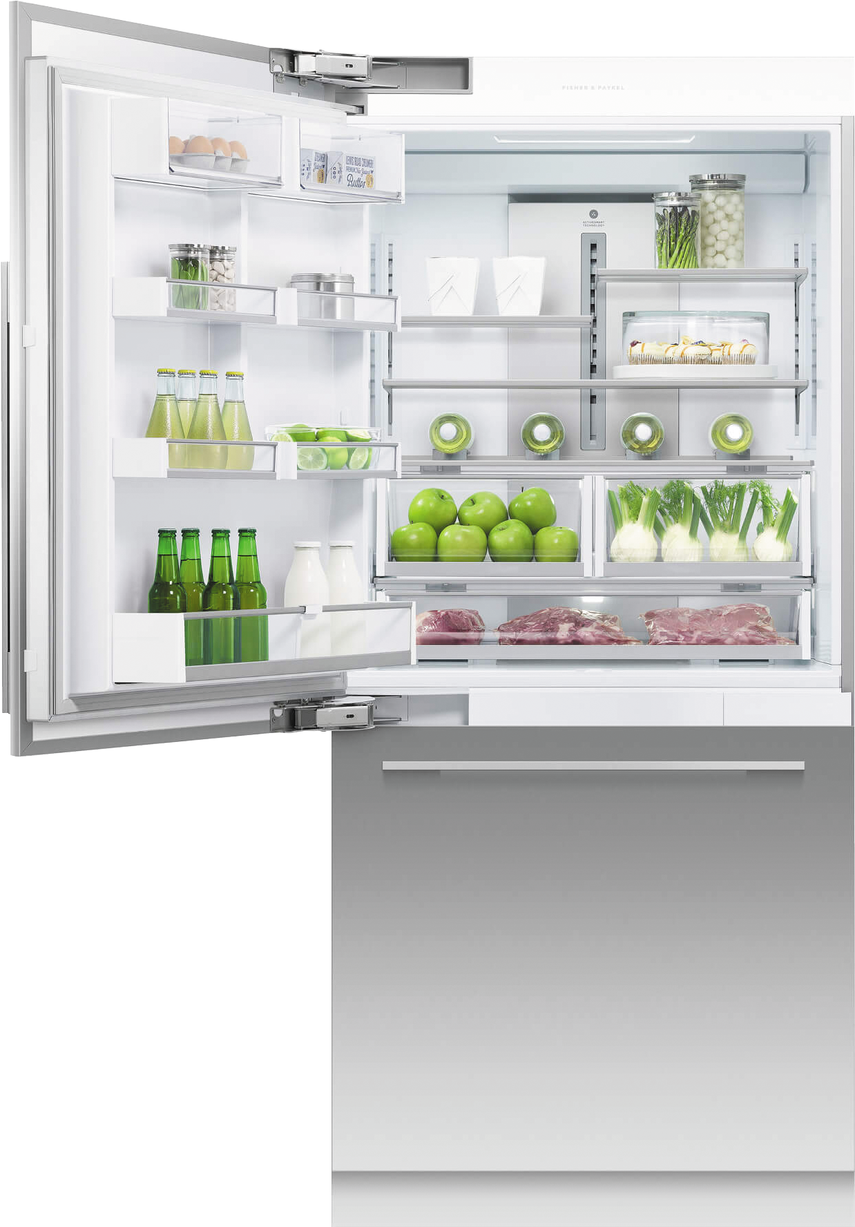 Download F&p Built In Bottom Mount Refrigerator Rs9120wlj1 Rs36w80lj1