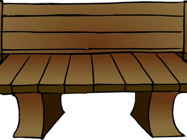 Sofa Clipart Wooden Sofa - Bench Clip Art (640x480), Png Download