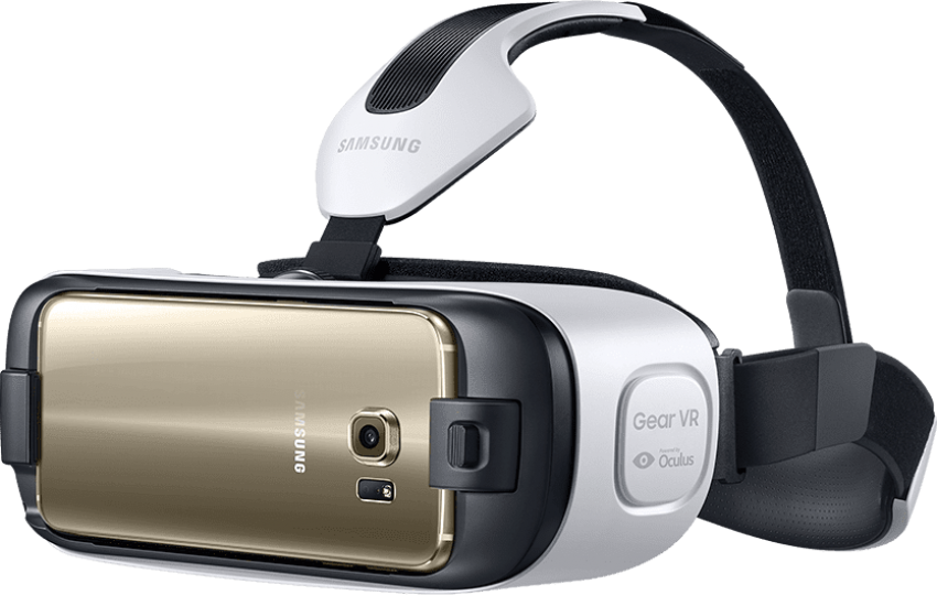 Free Png Download Samsung Gear Vr Gold Smartphone Png - Samsung Gear Vr Sm R321 (850x540), Png Download