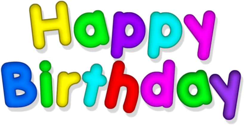 Free Png Happy Birthday Transpa Multlor Images (850x457), Png Download