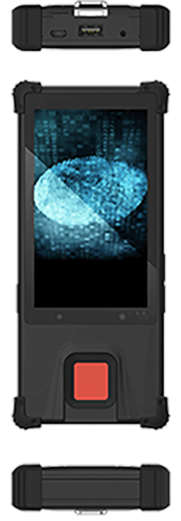 Rapidcheck All In One Industrial Mobile Fingerprint - Gadget (592x1706), Png Download