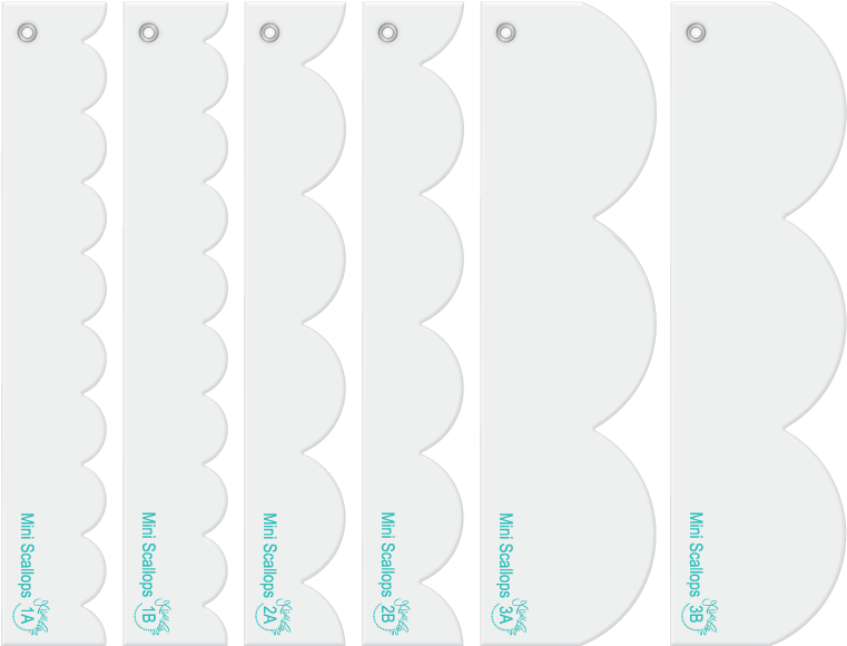 Mini Scallops Designer Template Mini Fun Border Set - Circle (800x620), Png Download