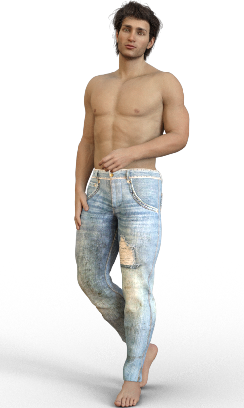 3 Cable - Barechested (500x833), Png Download