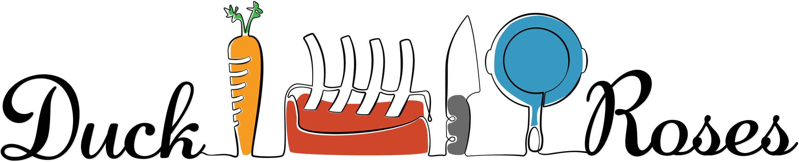 Duck And Roses - Ruiz (2561x534), Png Download