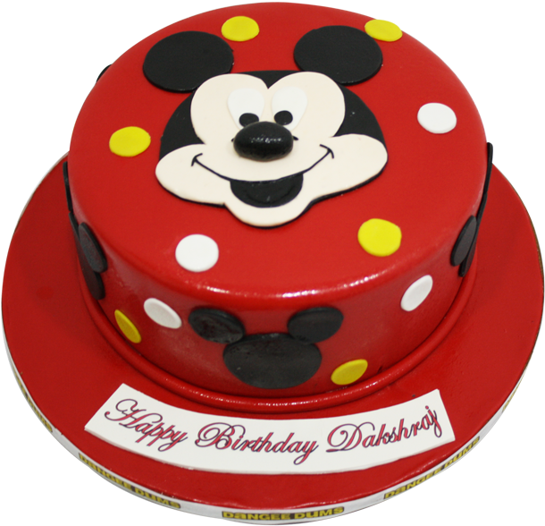 Download Mickey Mouse Cake Mickey Mouse Design Cake For Boy Png Image With No Background Pngkey Com