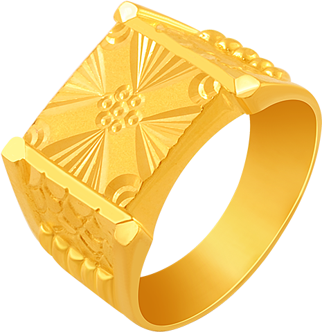 22k Gold Rings For Men Ideas 22k Yellow Gold Mens Ring - Pc Chandra Men's Ring Collection With Price (800x800), Png Download