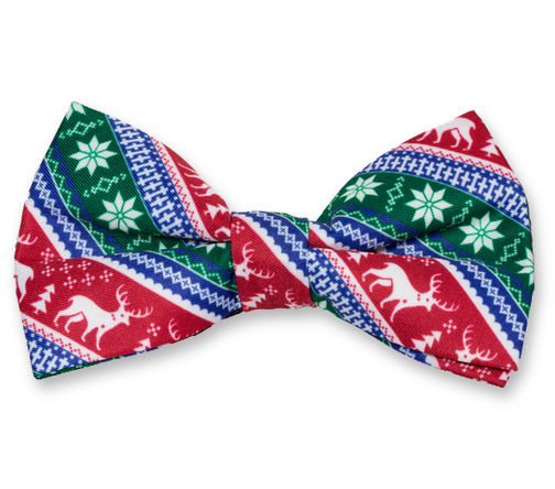 X-mas Bow Tie Red/green/blue - Transparent Bowtie Green Png (524x524), Png Download