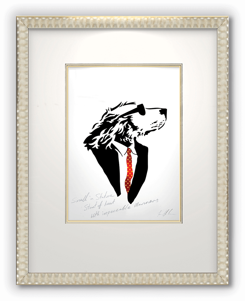 This Artwork Is Available As A Limited Edition Giclee - Dog (837x1028), Png Download