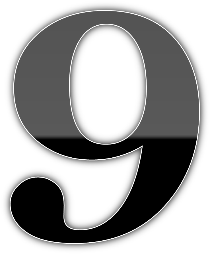 9 Letter Png Photo - Circle (942x997), Png Download